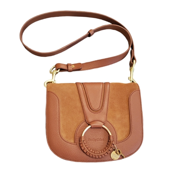 See By Chloe Suede Saddle Bag See By Chloe Mara Cross-Body Handbag